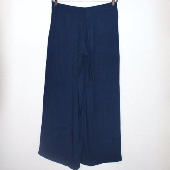 Blue Palazzo Pants Wide Leg Pants Juniors Size 7 - Picture 2 of 2